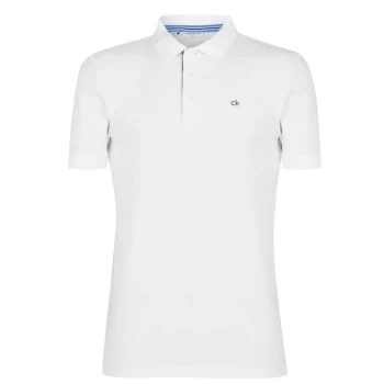 Calvin Klein Golf Golf Cotton Polo Shirt Mens - White