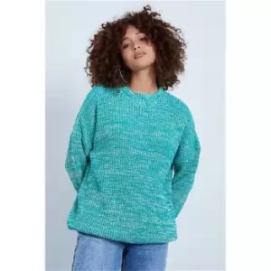 I Saw It First Green Multi Twist Knitted Oversized Jumper - Green