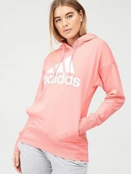 Adidas Badge Of Sport Long Hoodie - Pink