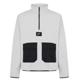 Nike Fleece Zip Top Mens - Grey