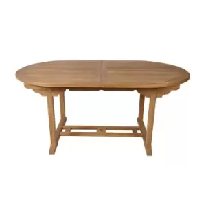 Walkham Teak Walkham Olive Teak Outdoor Garden Extendable Table