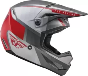 Fly Racing Kinetic Drift Motocross Helmet, grey-silver, Size L, grey-silver, Size L