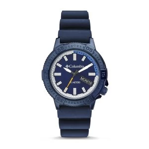 Columbia CSC03-002 Peak Patrol Navy 3-Hand Day Date Navy Silicone Watch