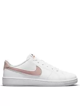 Nike Court Royale 2 Trainers - White/Pink, Size 4, Women