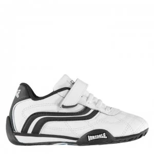 Lonsdale Camden Childrens Trainers - White/Navy