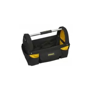 Stanley STST1-70712 Open Tote Tool Bag with Belt, Black/Yellow