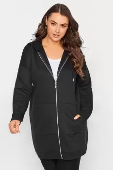 Longline Zip Hoodie