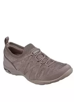 Skechers Arch Fit Comfy Trainers, Taupe, Size 4, Women