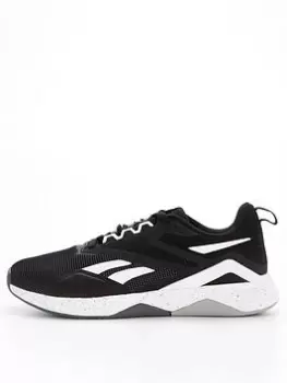 Reebok Nanoflex TR V2 - Black/White, Size 9, Men