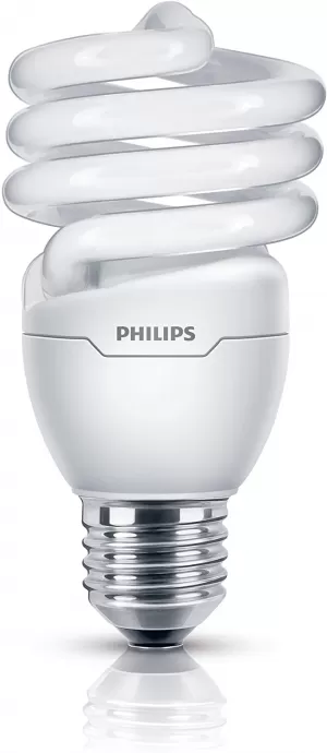 Philips Tornado Compact Fluorescent Spiral Light Bulb - Screw 15W