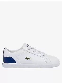 Lacoste LEROND 0722 1 CUI WHT/BLU, White/Blue, Size 5 Younger