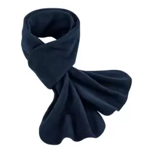 Beechfield Fleece Recycled Winter Scarf (One Size) (French Navy)