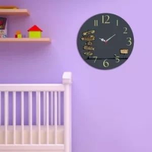 MSCO-4 Multicolor Signs Decorative MDF Clock