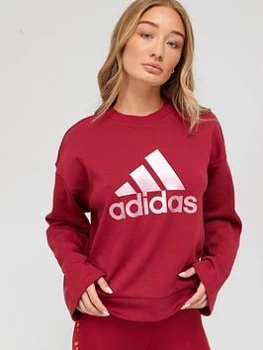 adidas U For U Sweat Top - Burgundy Size M Women