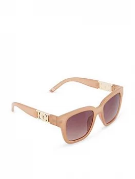 Dune 'Gennoa' Oversized Monogram Sunglasses - natural