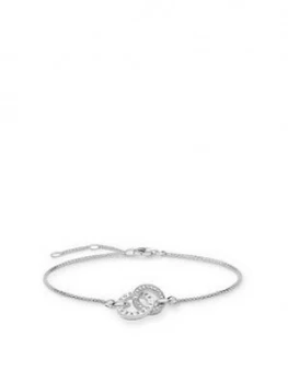 Thomas Sabo Sterling Silver Logo Double Ring Bracelet, One Colour, Women