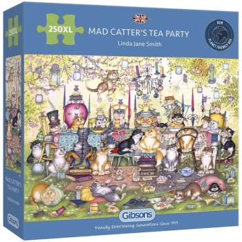 Mad Catter's Tea Party Jigsaw Puzzle - 250 Pieces