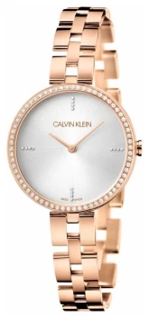 Calvin Klein Elegance Rose Gold Stainless Steel Bracelet Watch