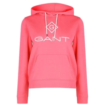 Gant Lock Up Logo Hoodie - Pink