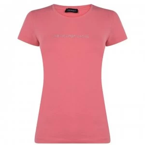 Emporio Armani Essential T-Shirt Sun Coral Size L Women