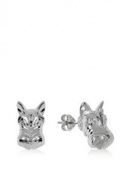 Radley Silver Tone Dog Stud Ladies Earrings