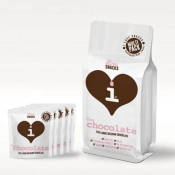 I Love Snacks 70% Cocoa Belgian Chocolate Multipack - (30gx5)