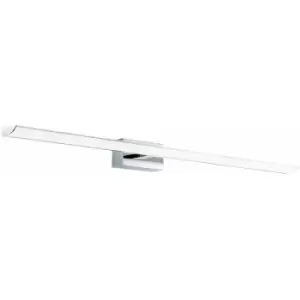 Loops - Wall Light Colour IP44 Bathroom Chrome Shade White Plastic Bulb LED 21W Included