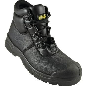 S1P SRC Black Chukka Safety Boots - Size 9 - Sitesafe