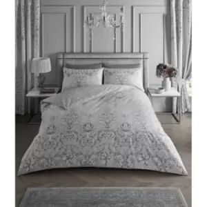 Antoinette Duvet Cover Bedding Set - Grey - Double - TJ Hughes