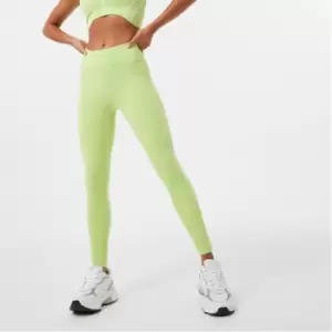 Jack Wills Dipped Waist Leg Leggings - Green