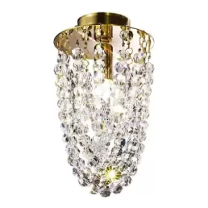 Kolarz CASCADE - Designer Crystal Surface Mounted Spotlight Polished Gold, 1x G9