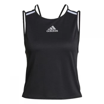 adidas HEAT. RDY Running Tank Top Womens - Black / Black