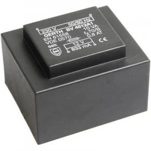 PCB mount transformer 1 x 230 V 2 x 15 V AC 10 VA 333 mA