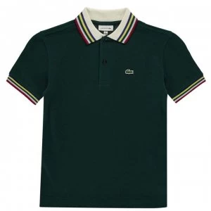 Lacoste Polo Shirt - Green Stripe