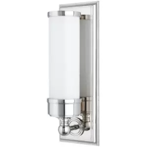 Everett 1 Light Bath Bracket Polished Nickel, Glass