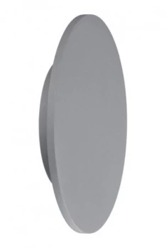 Wall Light 27cm Round 16W LED 3000K, 1260lm, Silver Paint