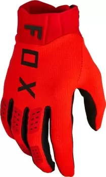 FOX Flexair Motocross Gloves, black-red, Size S, black-red, Size S