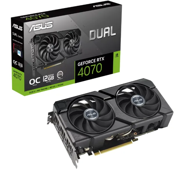 ASUS DUAL GeForce RTX 4070 EVO OC Edition 12GB GDDR6 Graphics Card - DUAL-RTX4070-O12GD6-EVOaa