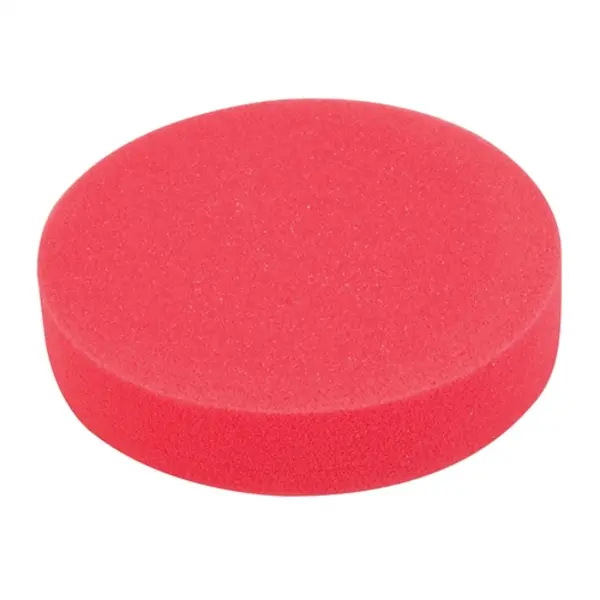 Silverline Hook & Loop Polishing Foam Head Medium - 180mm Ultra-Soft Red