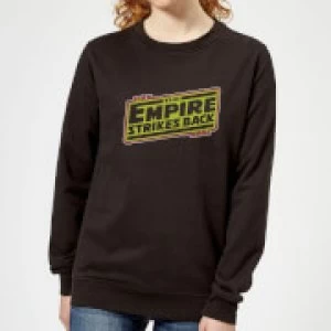 Star Wars Empire Strikes Back Logo Womens Sweatshirt - Black - 5XL