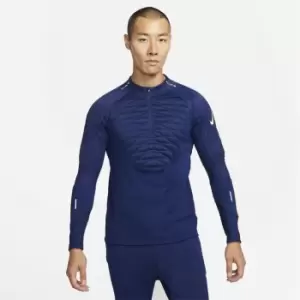 Nike Therma-Fit Strike Winter Warrior Drill Top Mens - Blue