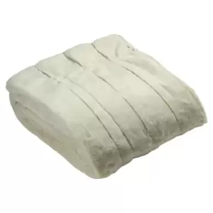 Paoletti Empress Faux Fur Throw Polyester Cream 180 x 130cm