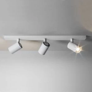 3 Light Triple Spotlight Bar White, GU10