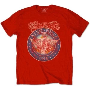 Aerosmith - Aero Force Unisex Medium T-Shirt - Red