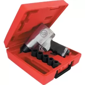 Chicago Pneumatic CP734H Kit 1/2" Air Impact Wrench Metric Kit Includes 5 Impact