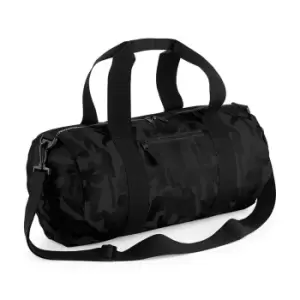 Bagbase Camouflage Barrel / Duffle Bag (20 Litres) (Pack of 2) (One Size) (Midnight Camo)