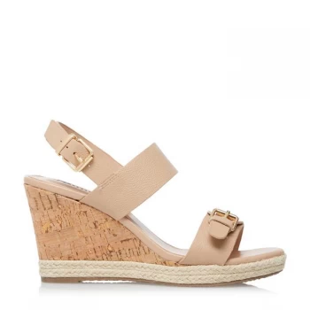 Dune London Kendyll Wedge Heeled Sandals - Nude744