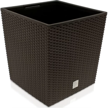 Flower Pot Rattan Look Weatherproof Removable Inner Pot Flower Box Planter Indoor Area Outdoor Area Planter 64 Ltr. - umbra (de)