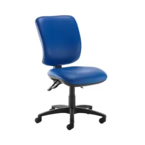 Dams MTO Senza High Back Operator Chair with No Arms - Nero Black Vinyl