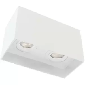 Cristal Record Lighting - Cristal Clark Double Spotlight 2xGU10 Surface Mounted White